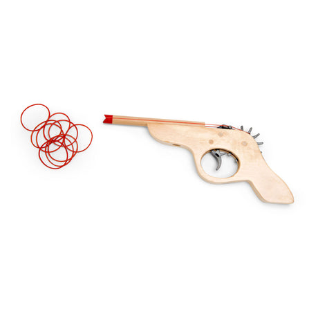 Bs Toys schießen es! elastische Waffe - Holz - Koordinationsspiel - ab 6 Jahren - 5 Ziele