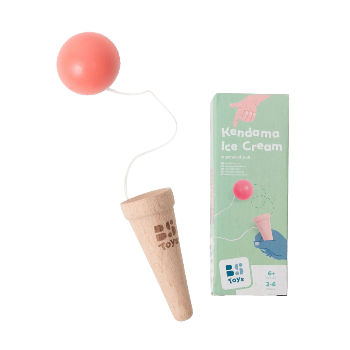 Bs Toys Kendama-Eisfangspiel aus Holz
