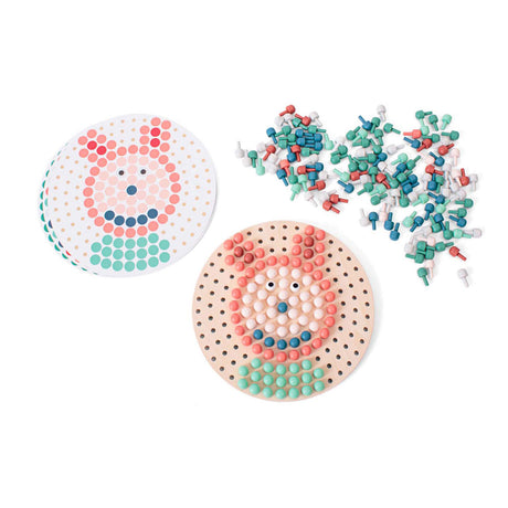 Bs Toys Steckmosaikspiel – Mosaik aus Holz – Mosaikpuzzle – Lernspielzeug – FSC-Holz – Lernspiel – geeignet ab 4 Jahren
