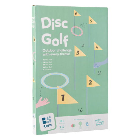 Bs toys – disc golf – buitenspel – speelgoed-golfset met vlaggen en schijven – vanaf 6 jaar