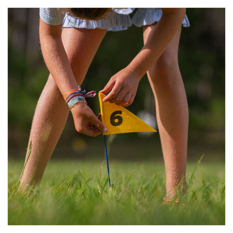 Bs toys – disc golf – buitenspel – speelgoed-golfset met vlaggen en schijven – vanaf 6 jaar