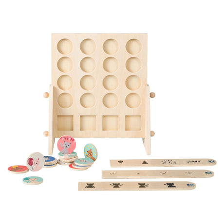 Bs toys sorteer de beren - houten educatief speelgoed vanaf 5 jaar - sorteerspel met 16 berenchips 3 houten opdrachtkaarten - denkspel voor kinderen - oefent observeren, sorteren, kleuren verschillen herkennen - kinderspeelgoed voor 1-2 spelers