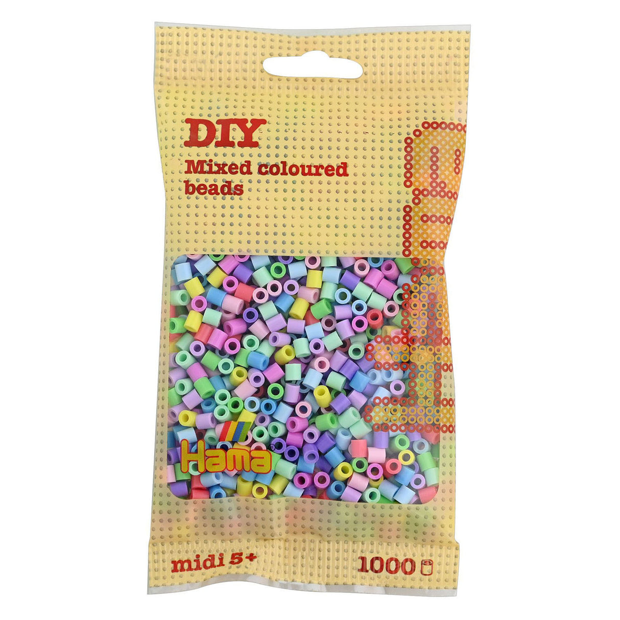 Hama strijkkralen pastelmix, (050) 1000st.