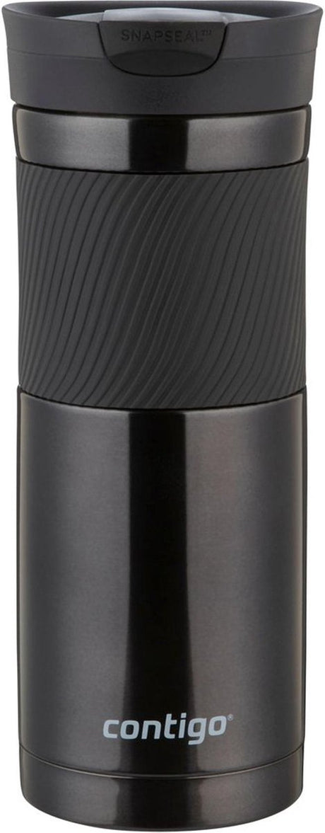 Contigo byron snapseal thermosbeker - black - roestvrijstalen isoleerbeker, koffiebeker-to-go, lekvrij, houdt tot 7 uur warm, vaatwasserbestendig bpa-vrij deksel, 590 ml