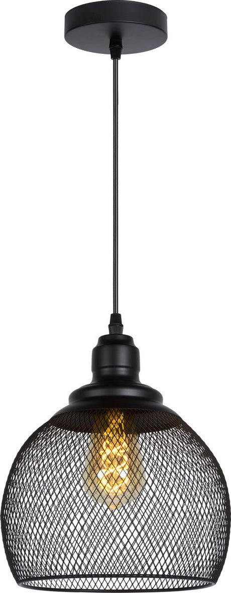 Lucide Mesh - Hängelampe - ø 22 cm - 1xe27 - schwarz