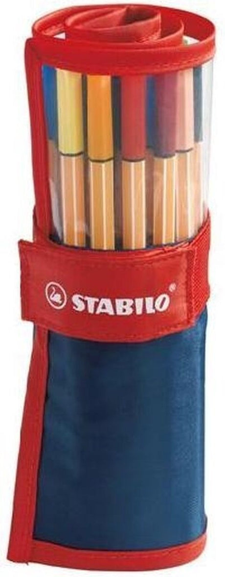 Stabilo point 88 – Premium Fineliner 0,4 mm – Rollenset – mit 25 verschiedenen Farben