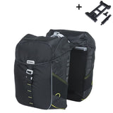 Basil Doppel-Fahrradtasche Meilen 34 Liter 13 x 26 x 35 cm (2x) - Schwarzkalk