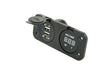 Powerline Digitalvoltmeter 10-30V und 2x USB-A Ladegerät max. 3,1a Ladestrom eingebaut