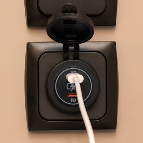 Stromleitung 2x USB-C PD-Ladegerät