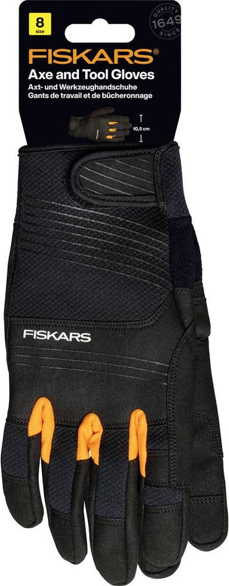 Fiskars 1071129 Axt- und Werkzeughandschuh, Größe 8 1 Paar