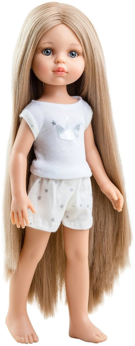 Paola Reina Puppe Amigas Pyjamas Carla lange Haare
