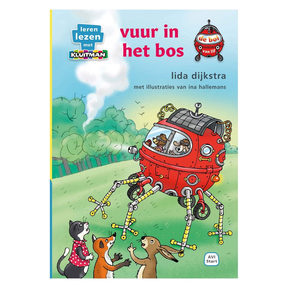 Uitgeverij kluitman de bol van lif, vuur in het bos - avi-start