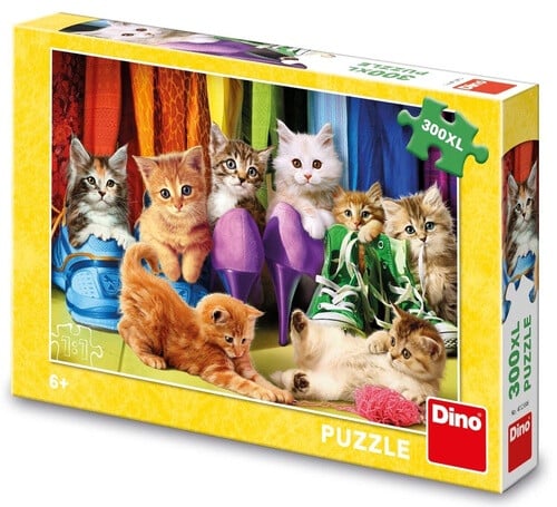 Dinotoys Dino-Katzen-Puzzle 8 süße Kätzchen – 300 Teile