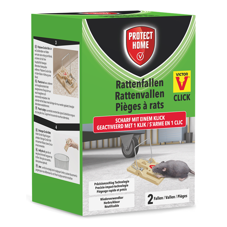 Pro-tect 1066345 - val ratten plastic 2 stuks | 2 stuks