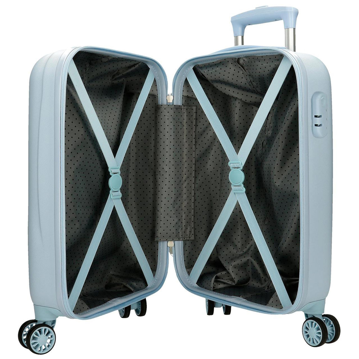 Trolley-Koffer Happy Stitch blau, 50cm