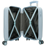 Trolley-Koffer Happy Stitch blau, 50cm