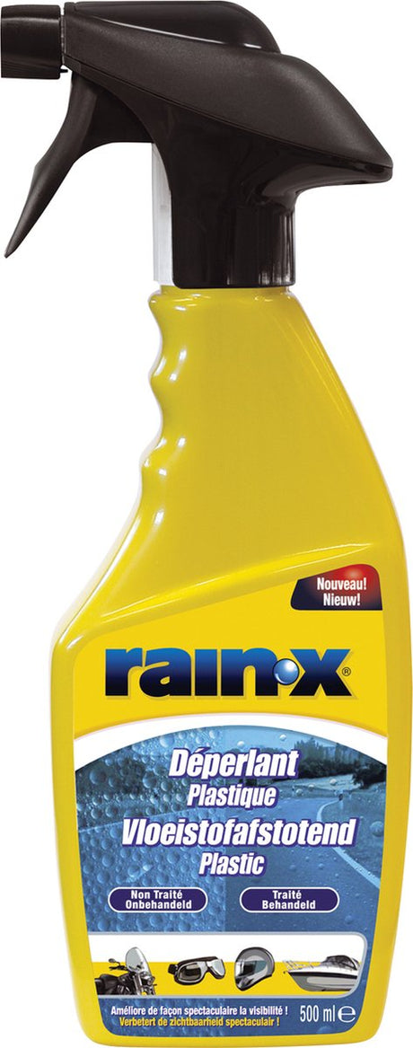 Rain-x wasserabweisendes Mittel für Kunststoff – Regen perlt ab – für Plexiglas-Visiere – Schutz vor Schmutz – 500 ml