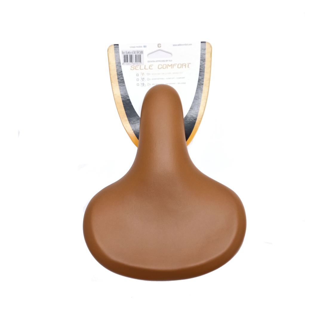 Selle Comfort Comfort Urban Junior Children's Saddle With Hanging Springs, Light Brown (Hanging Pack)