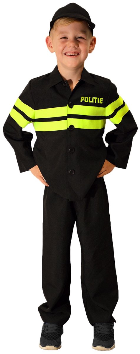 Rubies Rubies Kostüm Polizeijungen schwarz neongrün Größe 164