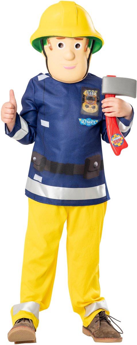 Rubies - Feuerwehrmann-Sam-Kostüm (5-6 Jahre)