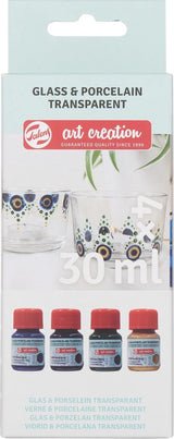 Talens Art Creation Glasporzellan transp. 4x30ml blau
