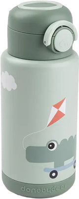 Done by Deer isolierte Trinkflasche Playground – grün
