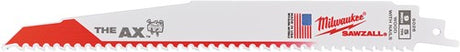 Milwaukee Zubehör für die Axt – Säbelsägeblatt Sägeblatt 230 5 – 3,2 mm (25 Stück) – 48008026
