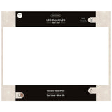 Lumineo 3-delig realistische led kaars met wax pit en vlam effect ã˜7.5 hoogte 9,5-13,5-20cm goud met timer werkt op afstandsbediening en batterij
