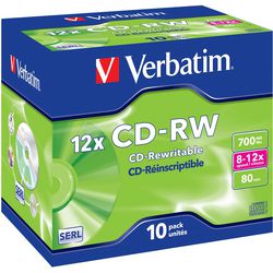 CD-RW 700mb wörtlich 12x 80min. 10 Stück