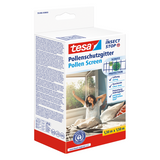Tesa insect stop 2-in-1 pollen and fly screen premium - op maat snijden, transparante pollenbescherming, zelfklevende klittenband, antraciet - 130 x 150 cm