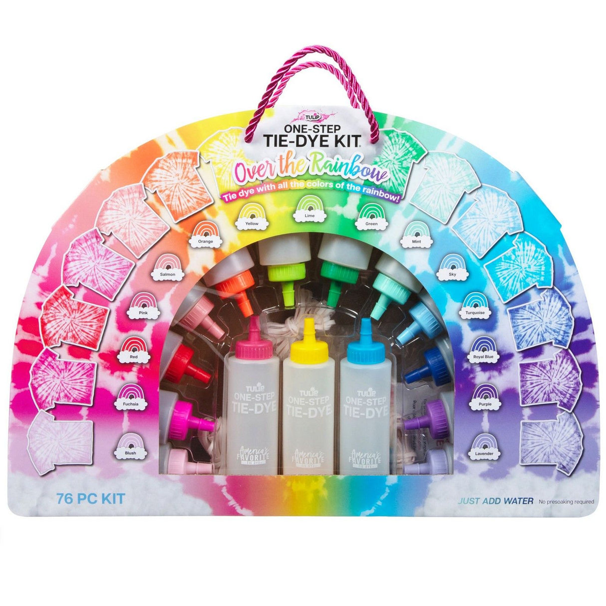 Tulip One-Step Tie Dye • Regenbogenbogen-Set XL