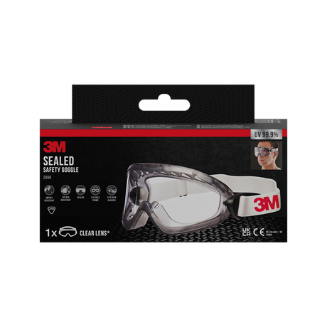 3m ruimzichtbril 2890sc, heldere glazen