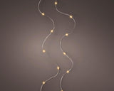 Lumineo micro led stringlights 60 lamps classic warmwit op batterij met timer 295cm