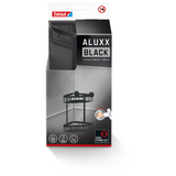Tesa 1072289 – aluxx black Eckduschregal schwarz, doppelt | 1 Stk