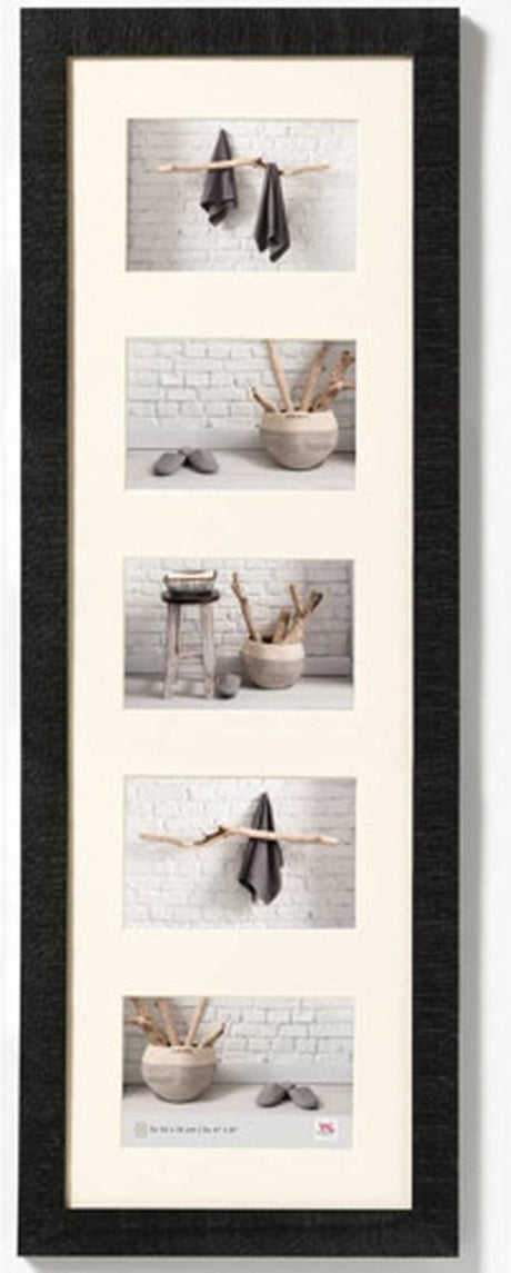 Walther Home - Holzrahmen - Fotogröße 5x10x15 cm - Schwarz