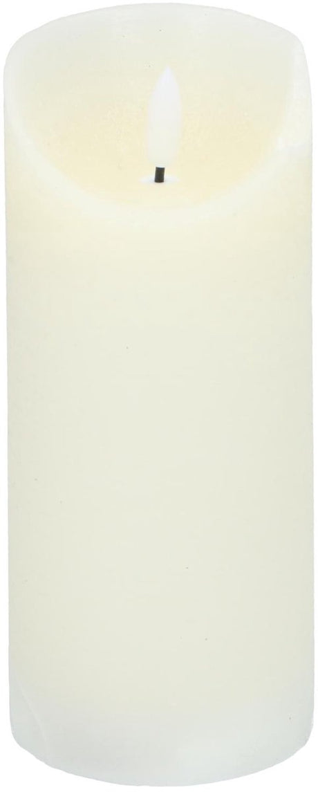 Arti casa led kaars - bewegende vlam - 7 x 16 cm - wit