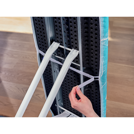 Leifheit Bügeltischbezug Thermo Reflect S M – 125 x 40 cm Bügelfläche – 3 mm dickes Molton – Blau