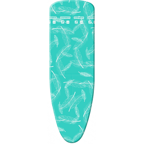 Leifheit Bügeltischbezug Thermo Reflect S M – 125 x 40 cm Bügelfläche – 3 mm dickes Molton – Blau
