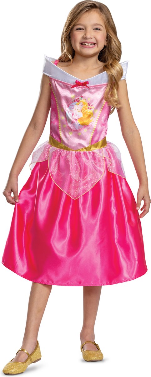 Disney-Prinzessin-Verkleidung – Dornröschen, Aurora Basic Plus, Größe XS (3–4 Jahre), Mädchen