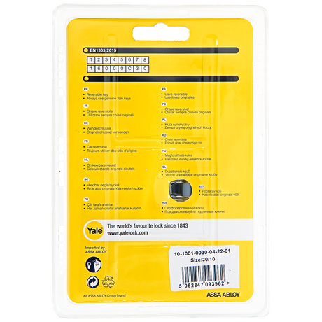 Yale 1060532 - halve profielcil. 1000 mv40mm(30 10) | 2 stuks