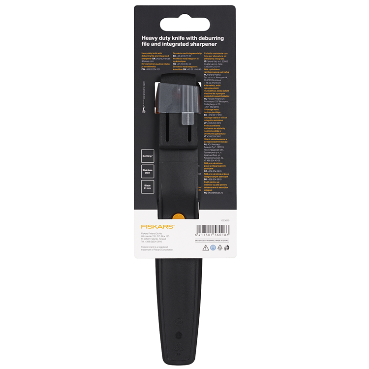 Fiskars Hochleistungsmesser mit Schärfer (grün)