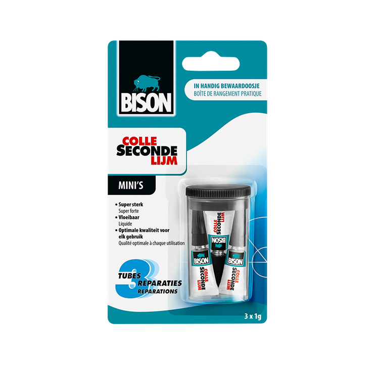 Bison bi-6309066 Superkleber Mini 3x1 Gramm