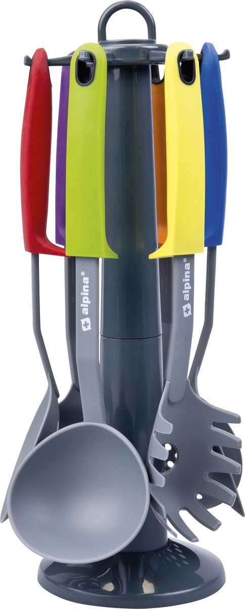 Alpina Kitchenware Kochgeschirr-Set auf Halter 7-teilig
