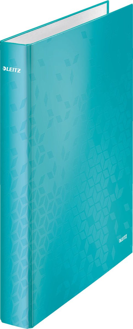 Leitz Wow Ringbinder A4 – 2-Ring – Rückenbreite 40 mm mit 2 D-Ringen – Eisblau