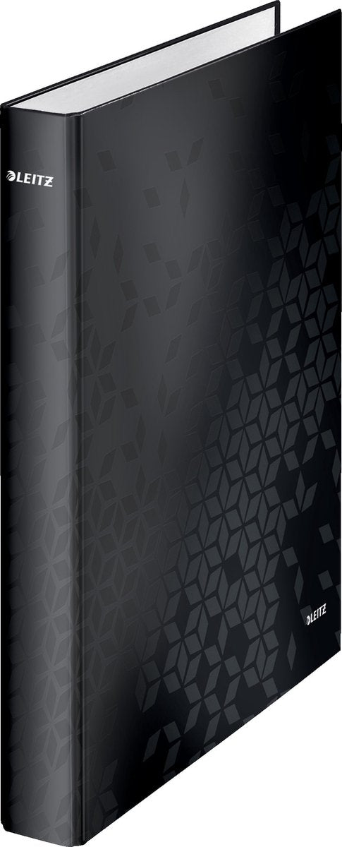 Leitz Wow laminierter Ringbinder – 4 Ringe – Rückenbreite 40 mm – Schwarz