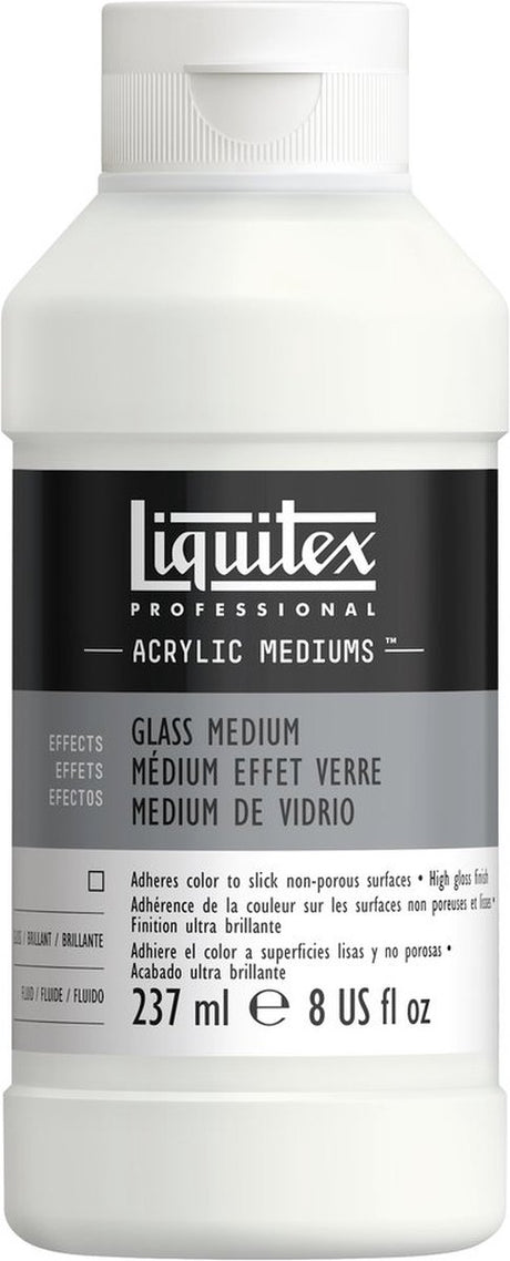 Liquitex 8870519 professional glass medium 237 fles – hoogglanz acrylmedium voor glas keramiek, hittefixeerbaar