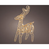 Lumineo Rentier LED Gold Metall H21cm