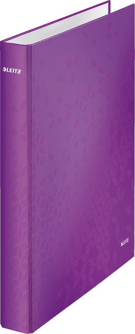 Leitz Wow laminierter Ringbinder – 4 Ringe – Rückenbreite 40 mm – Lila