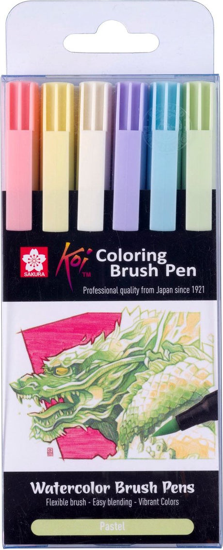 Sakura Pinselstift-Set in Pastellfarben – kreative Marker zum Zeichnen und Ausmalen.