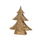Lumineo Weihnachtsbaum Gold LED 10x34x40cm